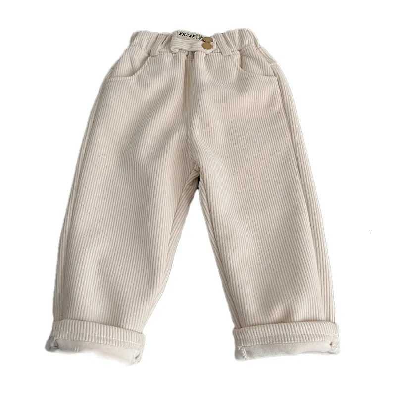 Kids Warm Pants Boy Girls Autumn Winter Corduroy Thick Outer Wear Sports Trousers 19Y Children Clothes Casual High Waist PantsT251027