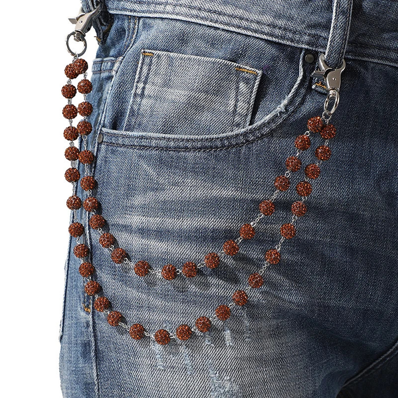 IEFB Mens Jeans Accessories Womens Chain Fashion Waist Chains Handmade Accessory 9X102 251023