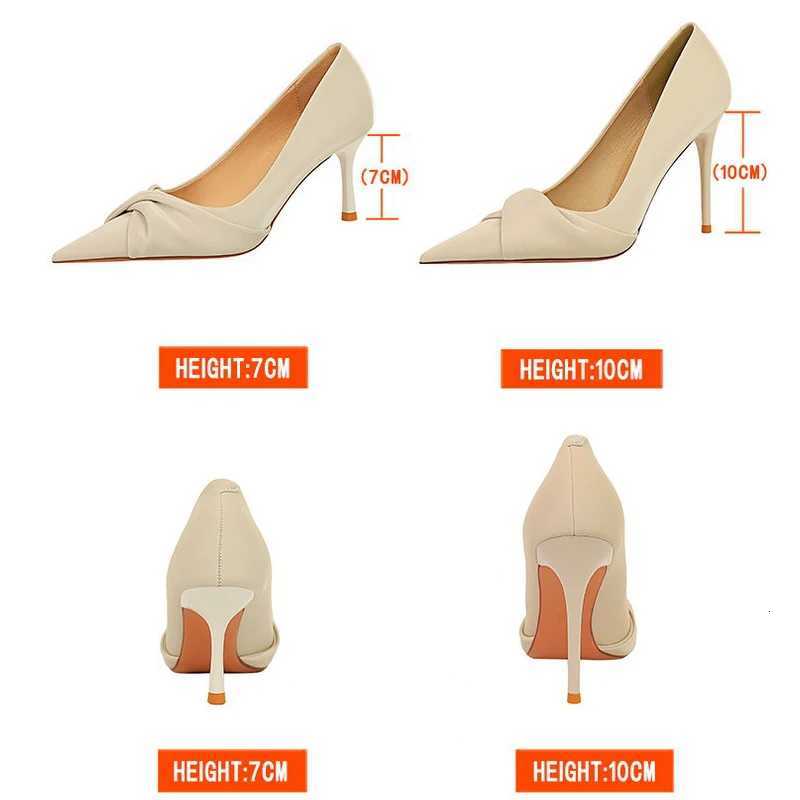 BIGTREE Shoes Fi Kitten Heels Women Pumps Pointed Bowknot Stiletto High Heels Women Shoes Sexy Party Shoes Plus Size 3443XJ251027