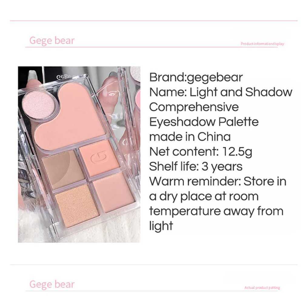 Pinky Heart Gege Bear Eyeshadow Palette Matte Pearlescent Earth Color Sequin LongLasting Eyeshadow And Contour PaletteXJ251027