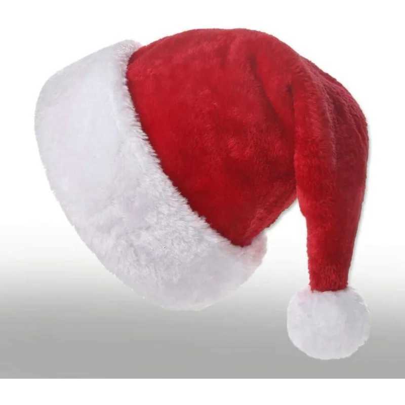 Adult Kids Plush Christmas Hat Classic Holiday Felt Cap for Adults and Children Festive Winter AccessoryW251027