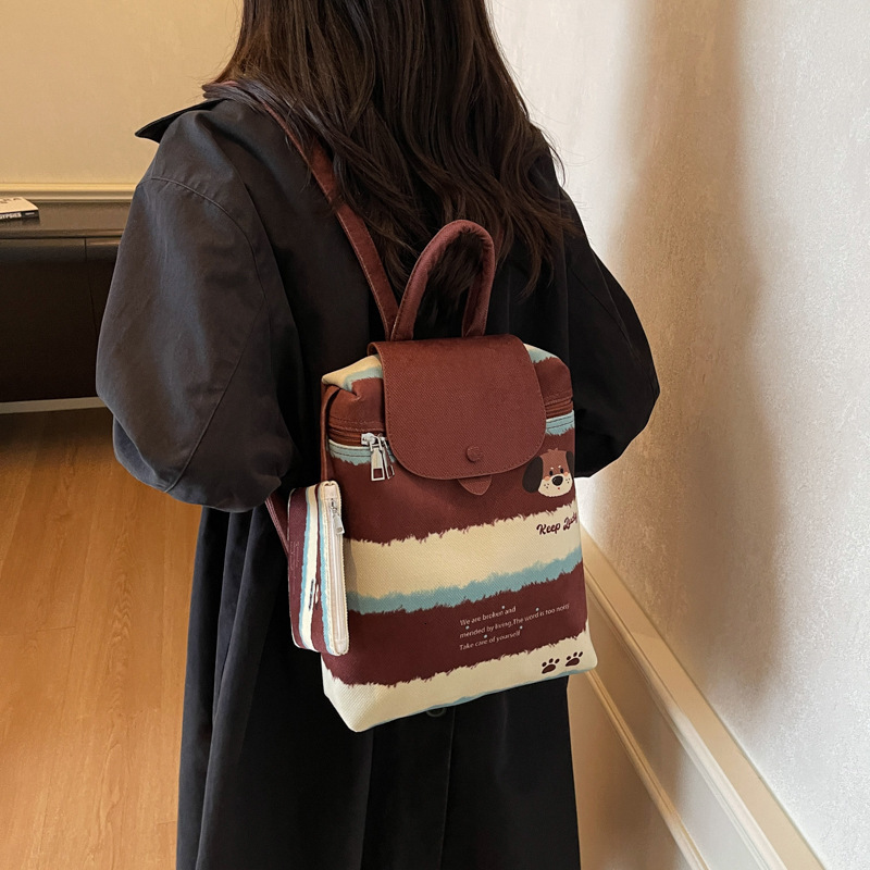 Free shipping designer bag Cute Cartoon Handheld Bucket Bag for Women New Double Shoulder Bag College Style Student Backpack