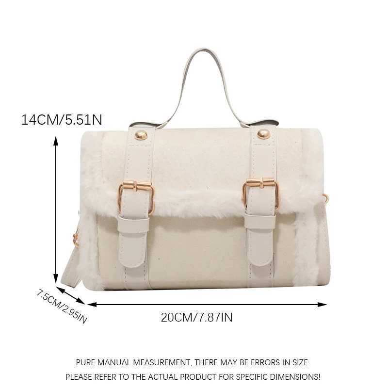 2025 autumn and winter new cute girl plush bag fashionable and versatile oneshoulder crossbody bag handheld mini bag Y251027