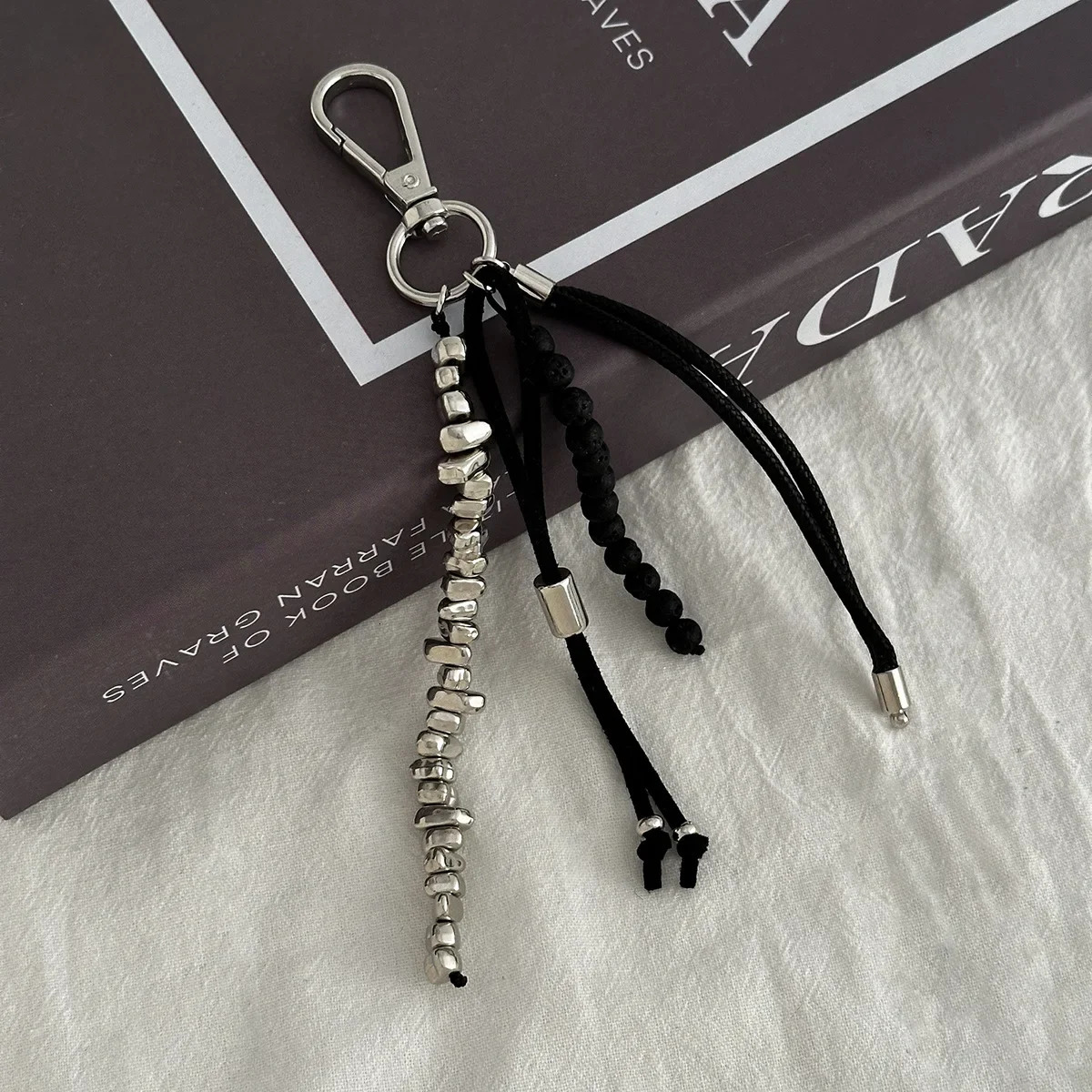 2025 Pearl Beadeds Chain Keychain Ccb Peach Heart Bead Bag Chain Pendant Jewelry Accessories Daily Wear Keychain Gifts 251021