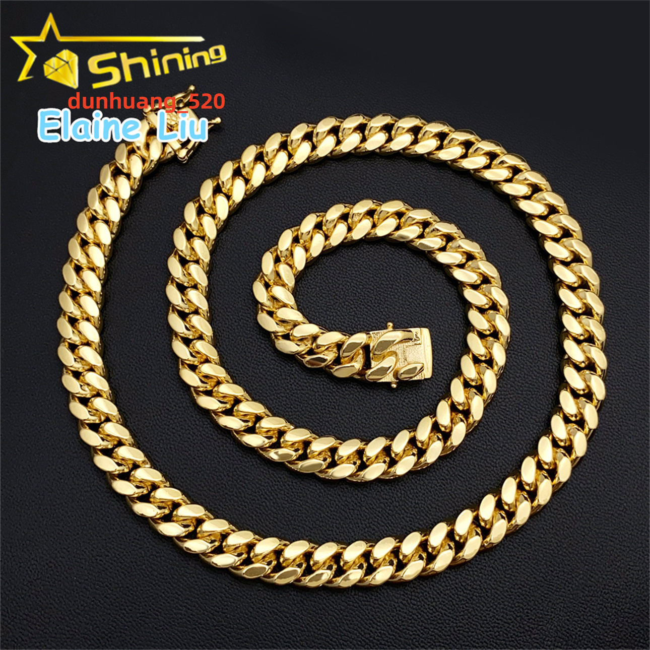 Miami Cuban Necklace 8MM Sterling Silver 925 Hip Hop Jewelry VVS Moissanite Cuban Link Chain Necklace