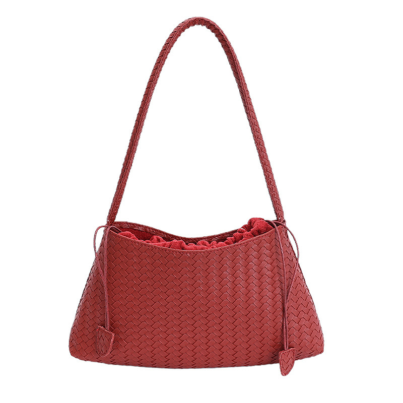 Free shipping designer bag High-end Woven Pattern Single Shoulder Tote Bag for Women New Ins Fashion Versatile Handbag Commuter Handbag