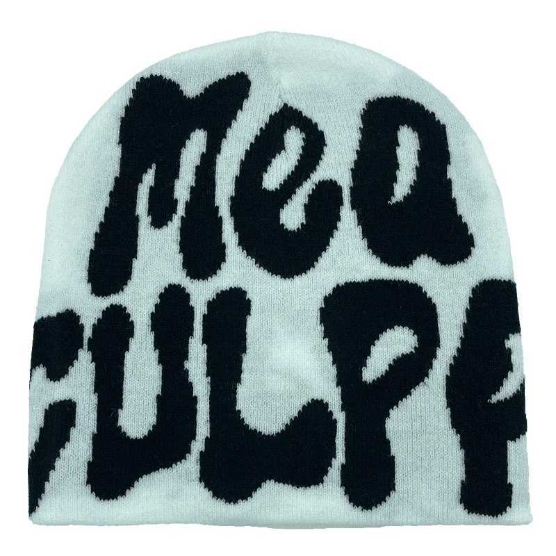 Y2K Knitted Hats Mens And Womens Jacquard Hats Outdoor Riding Europe And The United States Fashion Warm HatW251027