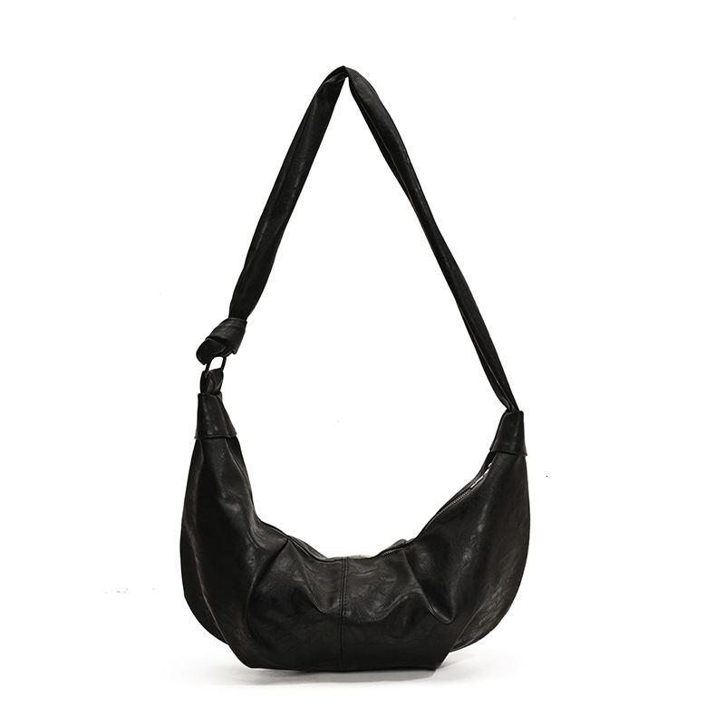 Free shipping designer bag Large Capacity Bag for Women Autumn and Winter New Style Pleated Single Shoulder Crossbody Bag Commuter Dumpling Bag Horn B