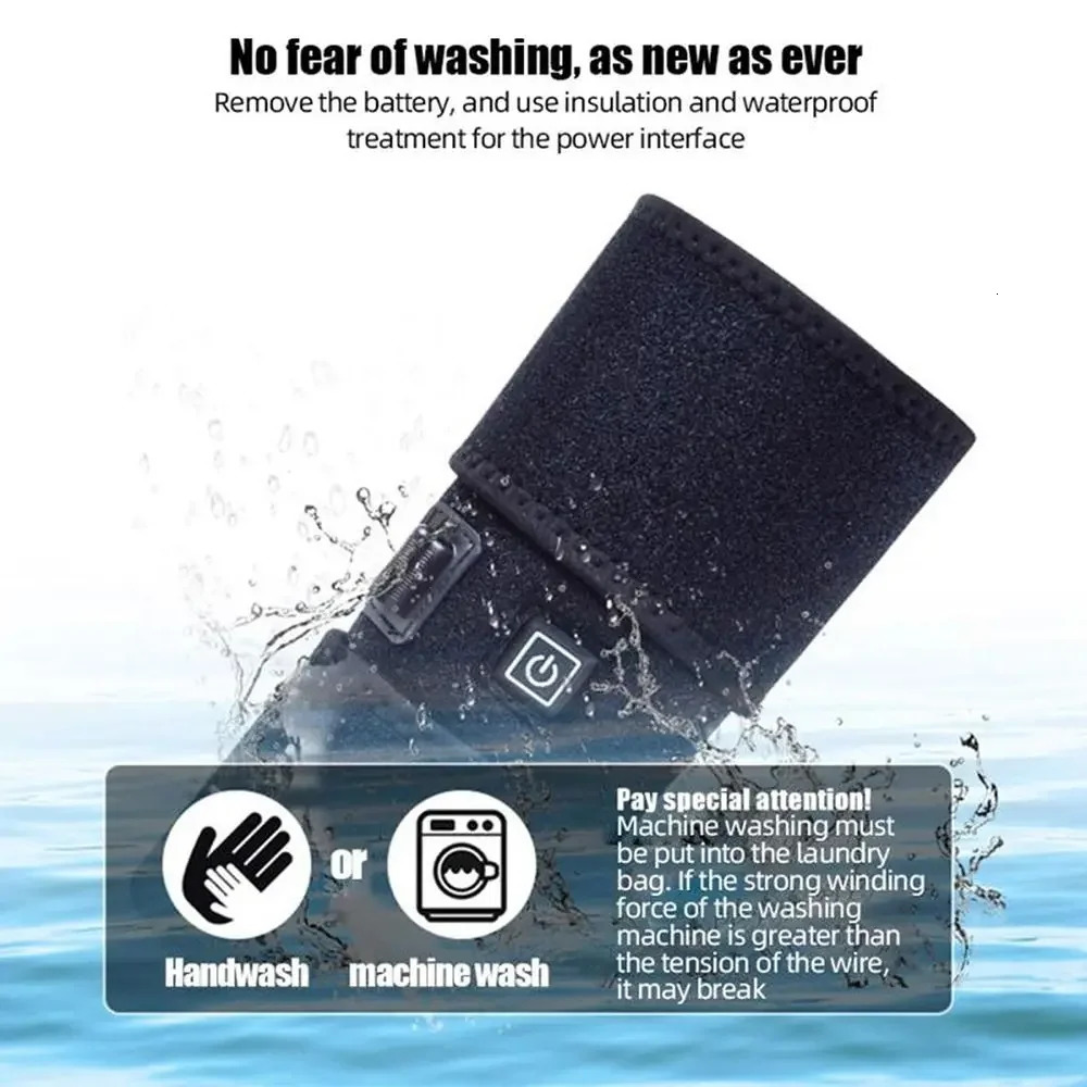 Useful Electric Heated Knee Pads Warm Therapy Pain Relief Arthritis Brace Compress Shin Guard Leg Wrap Belt Men Women 251023