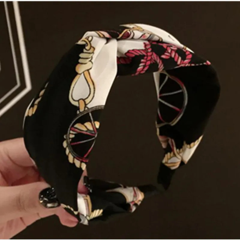 Print Headband Cross Wide Hairband for Women Hair Accessories Head Band Adults Print Hair Headband Women Headwear Hair Band 251023