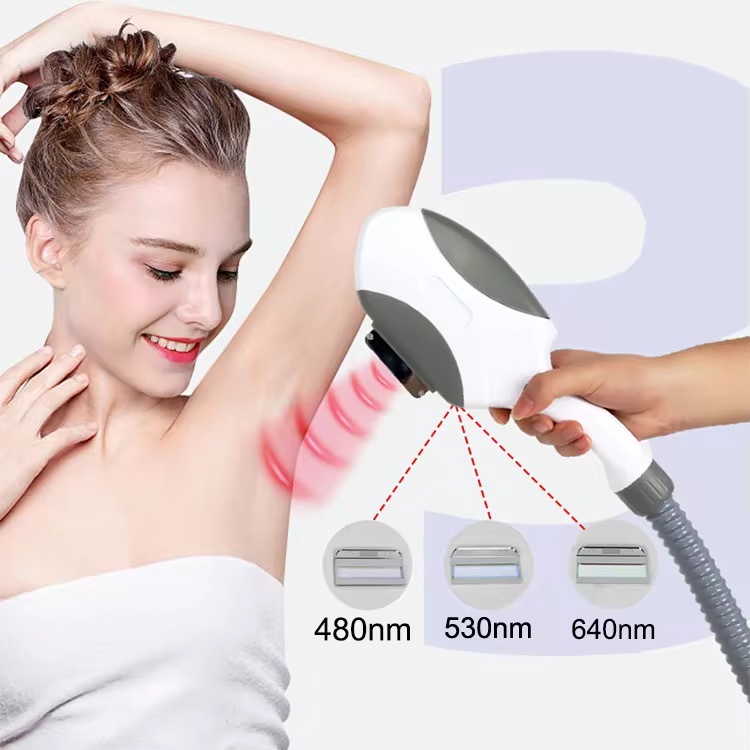 Ipl Hair Removal Handle Opt E Light Handpiece Sapphire Spot Size 15*50mm Machine Beauty Spare Parts