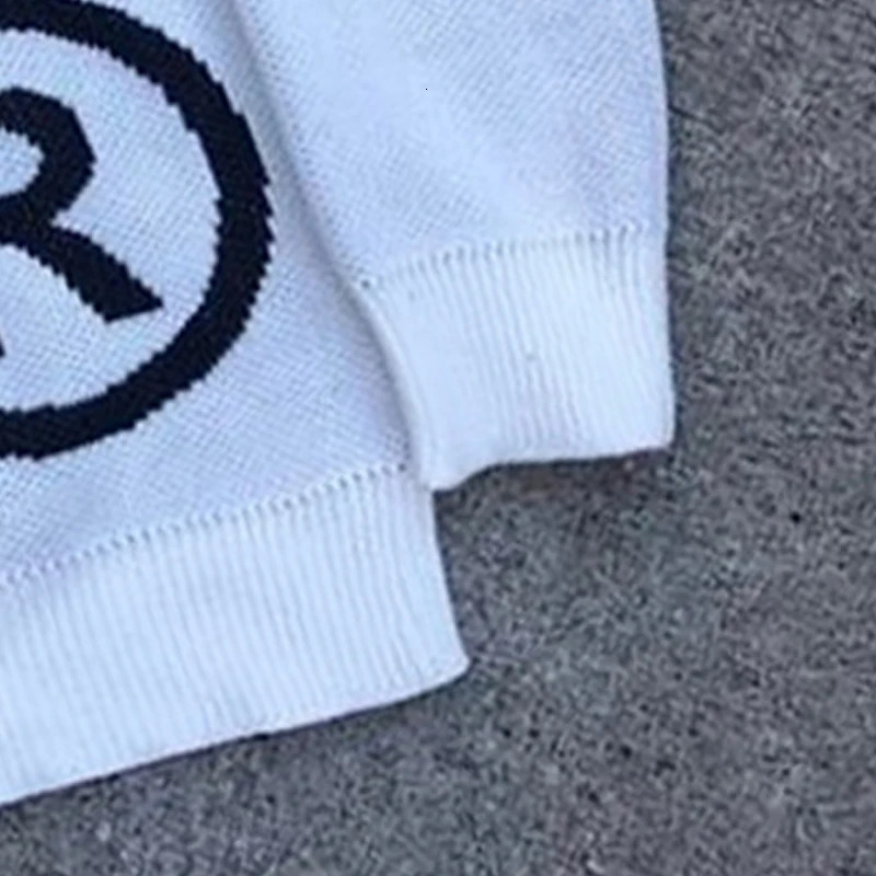 BIG PROMOTION Y2K Mens AutumnWinter Gothic Vintage Head Pattern Pullover High Quality Knitted Round Neck Casual Sweater 251024