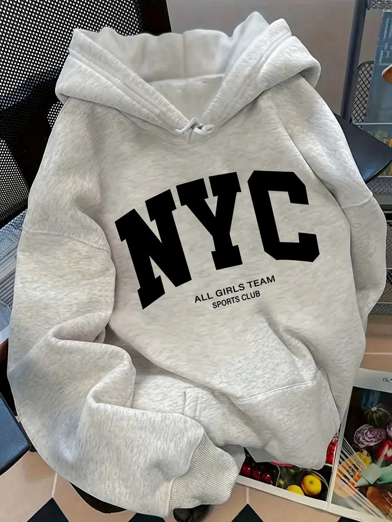 New fallwinter comfortable navy blue New York team hoodie long sleeve couples street style hoodie casual pullover with poc W251027