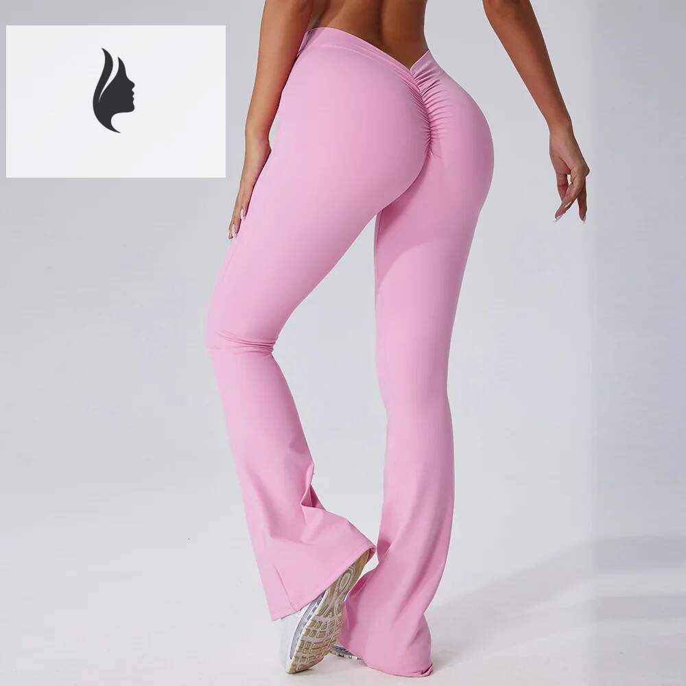 winter jacket women Gym Fiess Sports Flared Pant Dance Trousers V-shaped Hip Yoga Flare Leggings High Waist Wide Leg Pants Women