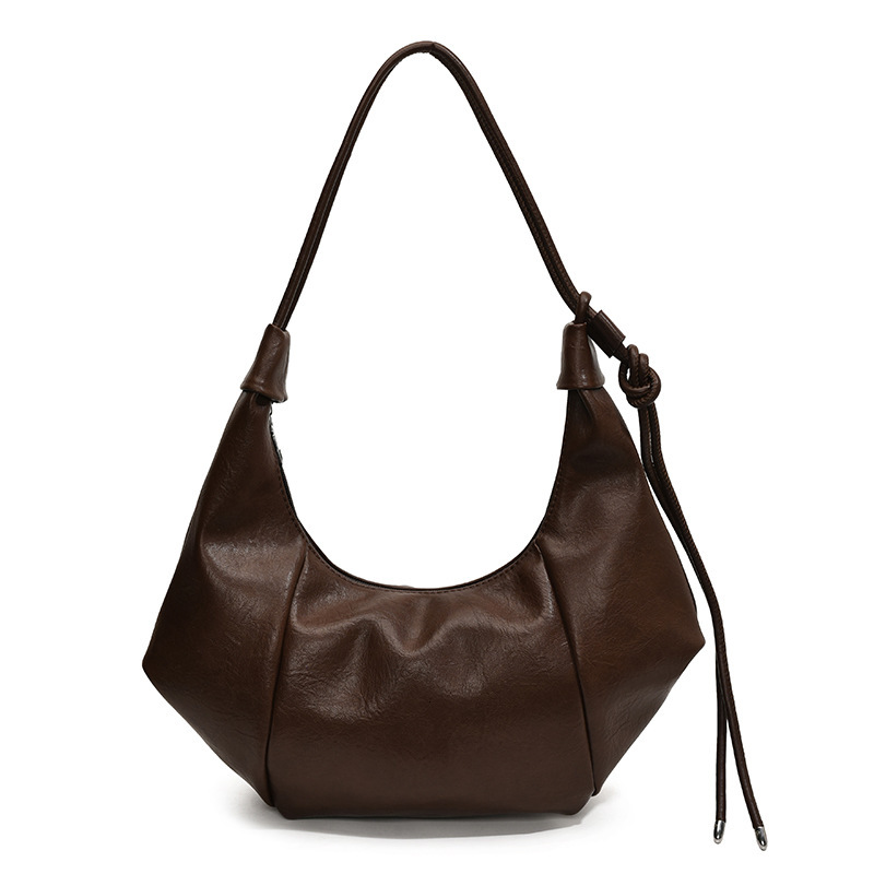 Free shipping designer bag New Korean Style Ins Large Capacity Soft Leather Dumpling Bag for Women Lazy Style Casual Single Shoulder Crossbody Bag