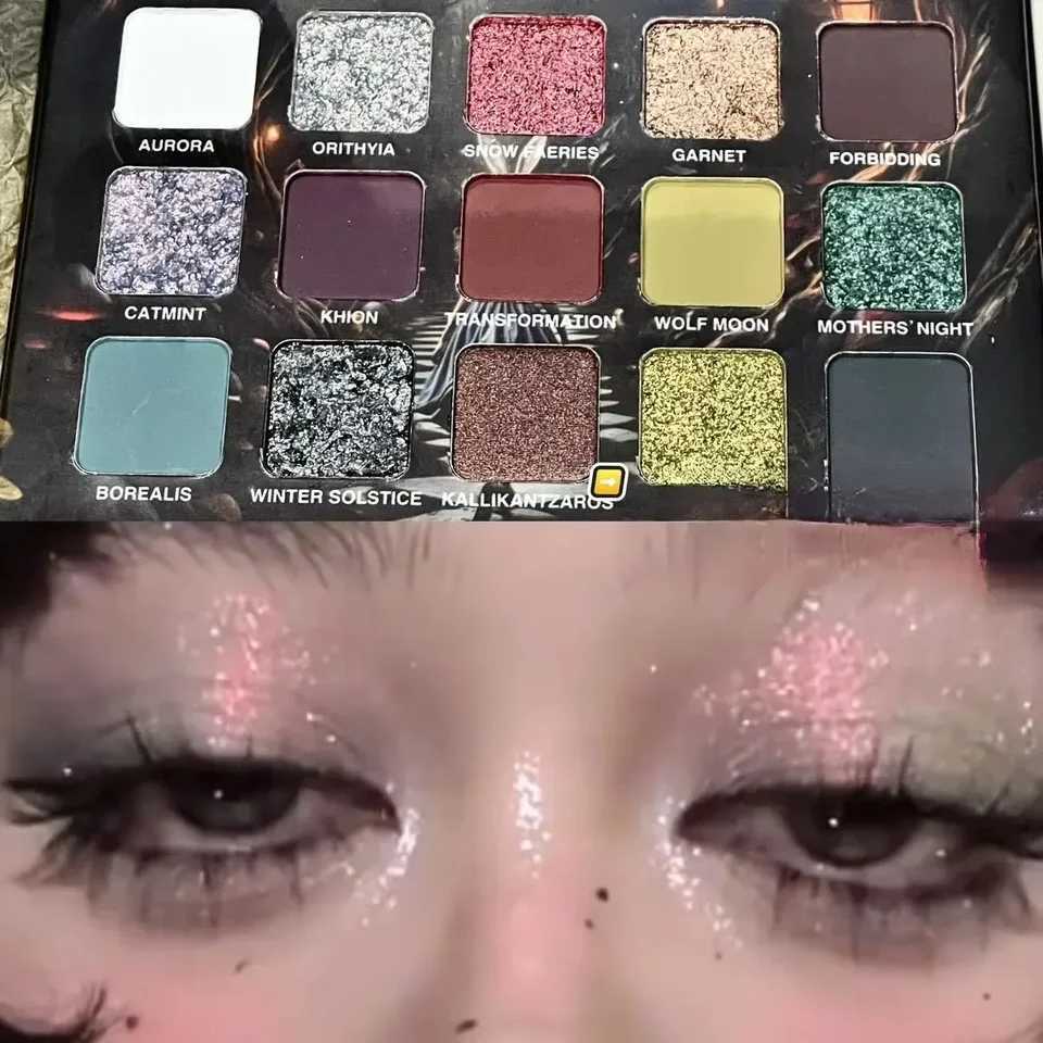 15Color Underground Eyeshadow Palette Pearlescent Glitter Matte Metallic Halloween Makeup Look SuitableXJ251027