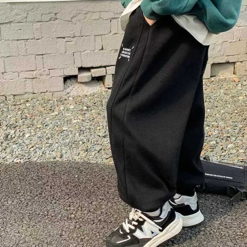 Autumn Kids Boys Thin Letter Sweatpant Ankle Length Harem Pant 3y Young Child Clothes Spring Girls Elastic Waist Sport TrousersT251027