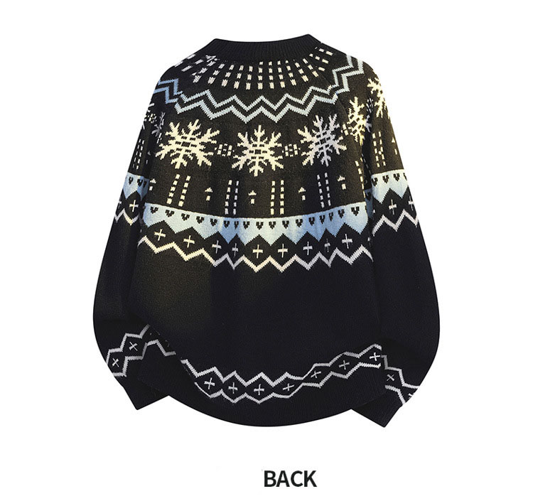 Men Pullovers Sweaters Tops Casual Loose Splice Print Knitted Round Neck Full Sleeve Knit Simple Top Fashion Color Block Patchwork Sweater Top Blouse 