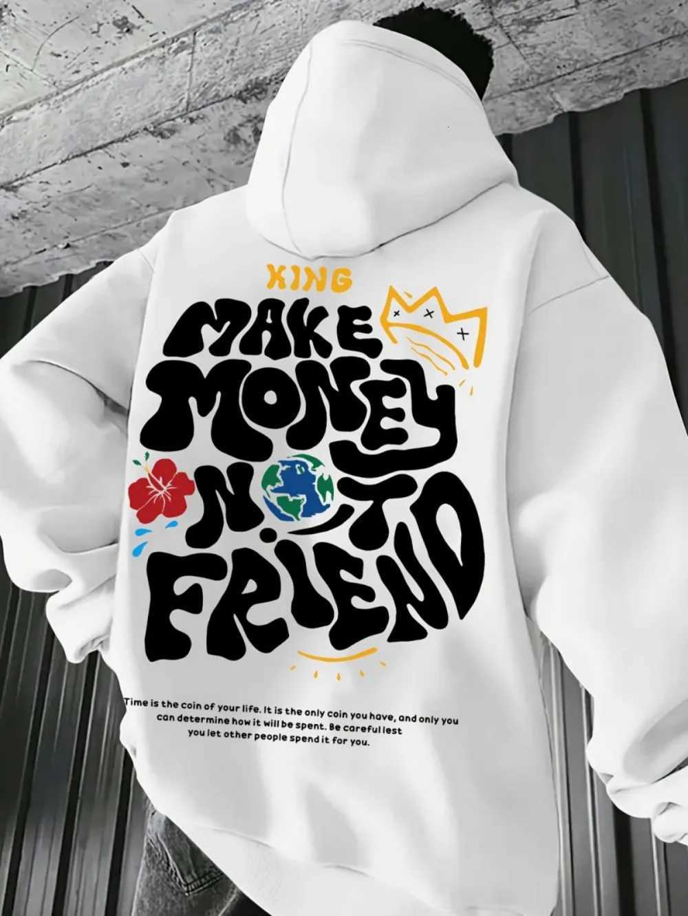 2025 New Mens Autumn Personalized Letter Graffiti Printed Soft and Comfortable Hoodie Outdoor Street Style Clothing W251027