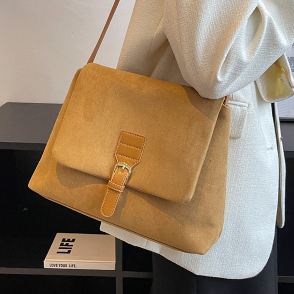 Chic Vintage-Inspired Women's Suede Shoulder & Arm Bag - Versatile Autumn/Winter Accessory