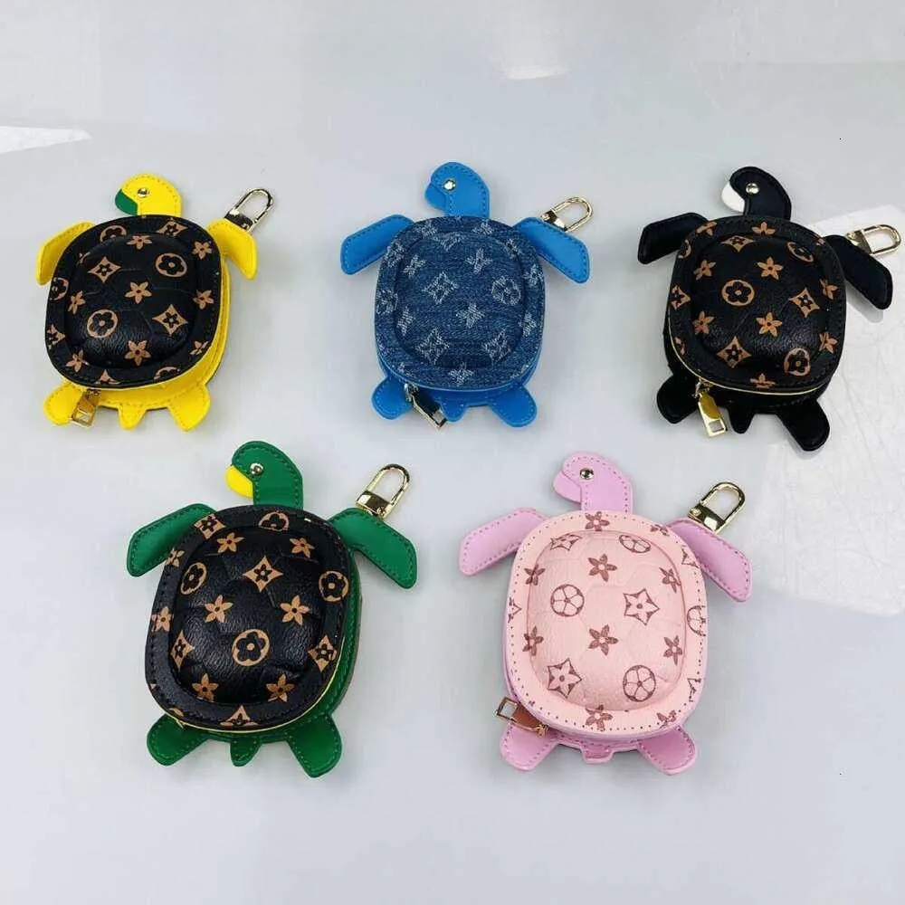 Turtle Keychain Coin Purse - Cute Animal Bag Charm Earphone Pouch for Women in 5 Colors 444