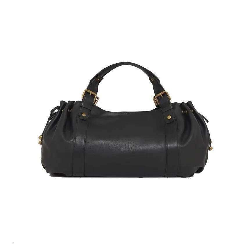 Black Rivets Bags Handbag Women PU Leather Shoulder Bag Ladies Tote Purse