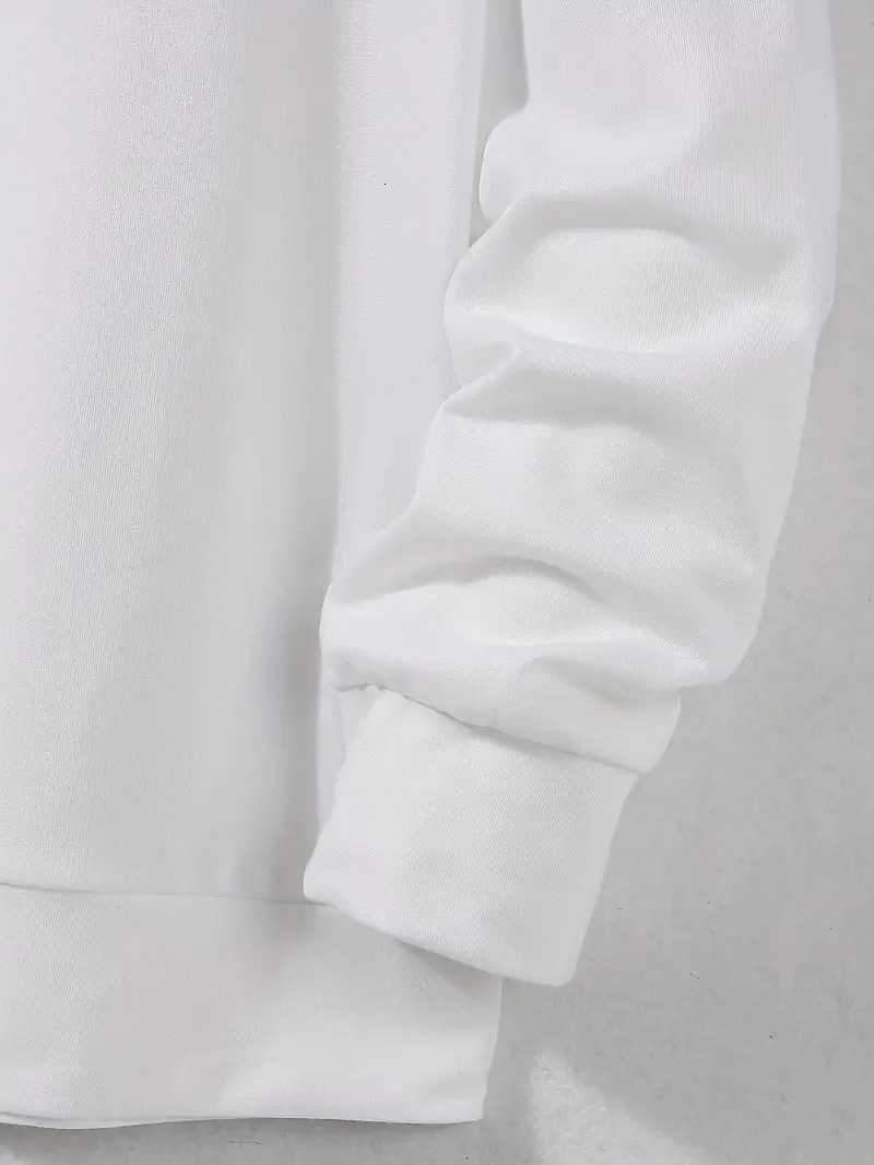 Mens autumn and winter fashionable casual loose cartoon bear graphic printed long sleeved round neck sweatshirt W251027