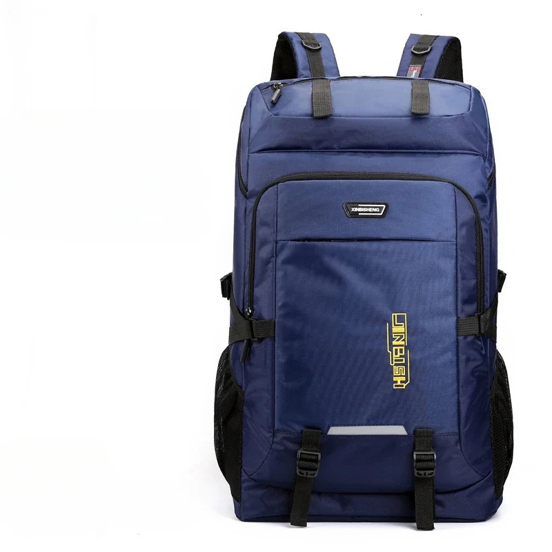 60L 80L Hiking Camping Backpack Nylon Waterproof Large Capacity Luggage Rucksack Men Women Outdoor Climbing Travel Sports Bag 251021