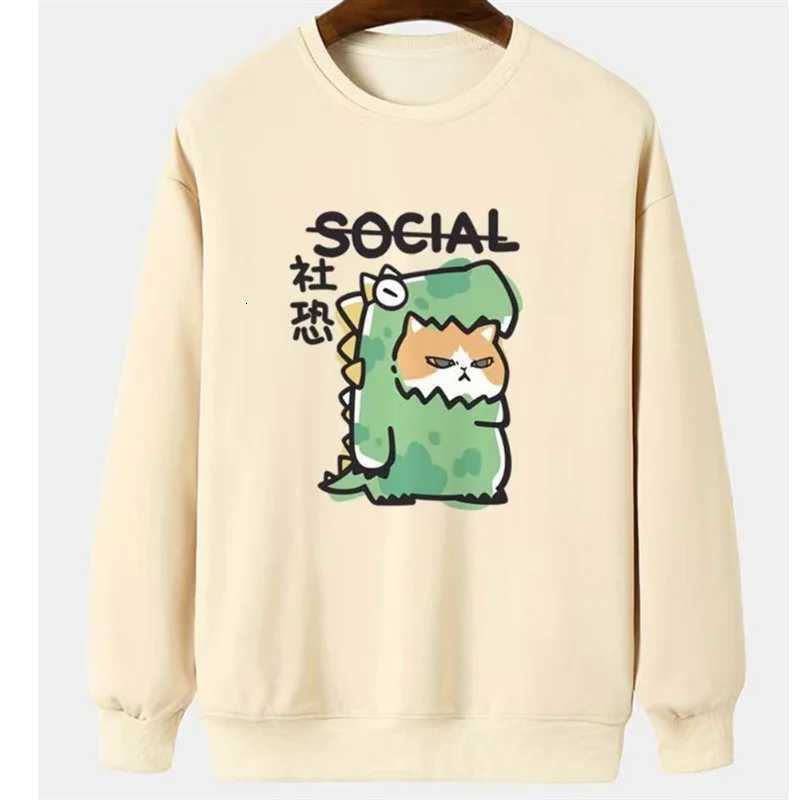 Cute Cats Pattern Sweatshirt Spring Autumn Fashion Casual Long Sleeve Men Women 3D Printed Hoodies Loose Harajuku Pullovers Tops W251027