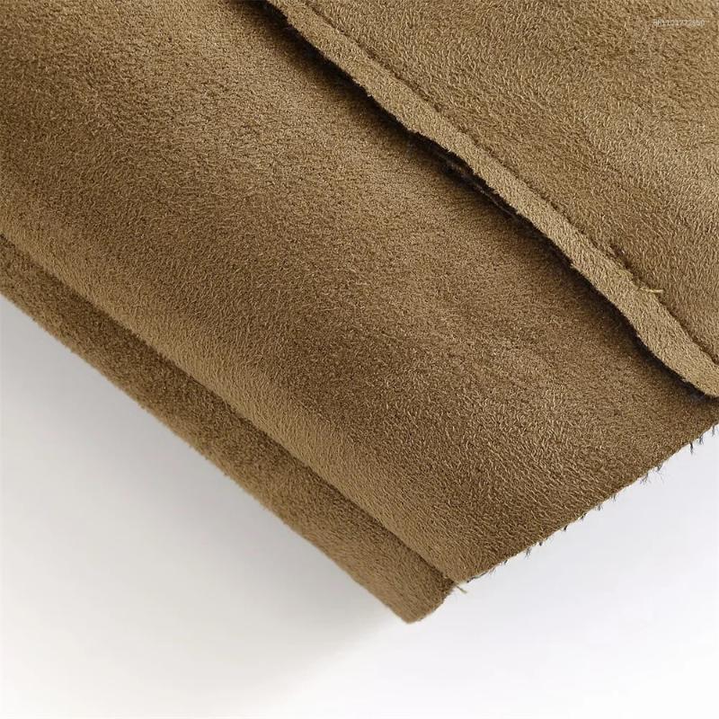Women's Jackets Autumn Clothing European And American Style Fashionable Simple Suede Jacket