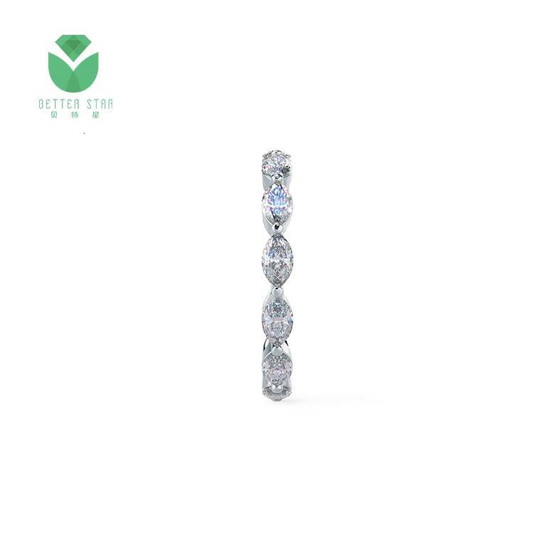 Engagement Real Gold Ring Band 14k 18k CVD Lab Created Diamond Ring Pave Diamond Engagement Ring Jewelry Women Design