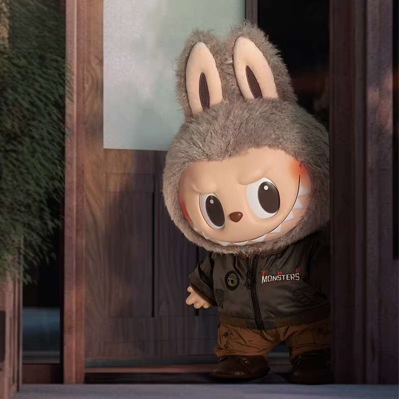 Original 40Cm Labubu The MONSTERS JUMP For JOY Vinyl Plush Doll Toys Complete Set Of Box Cards Labubu 2.0 Action Figure