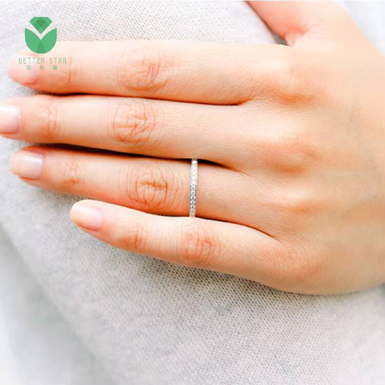 Luxurious 18k Yellow Gold Lab Grown Diamond Ring Real CVD HPHT Diamond Engagement Ring Jewelry Wedding Round Diamond Ring