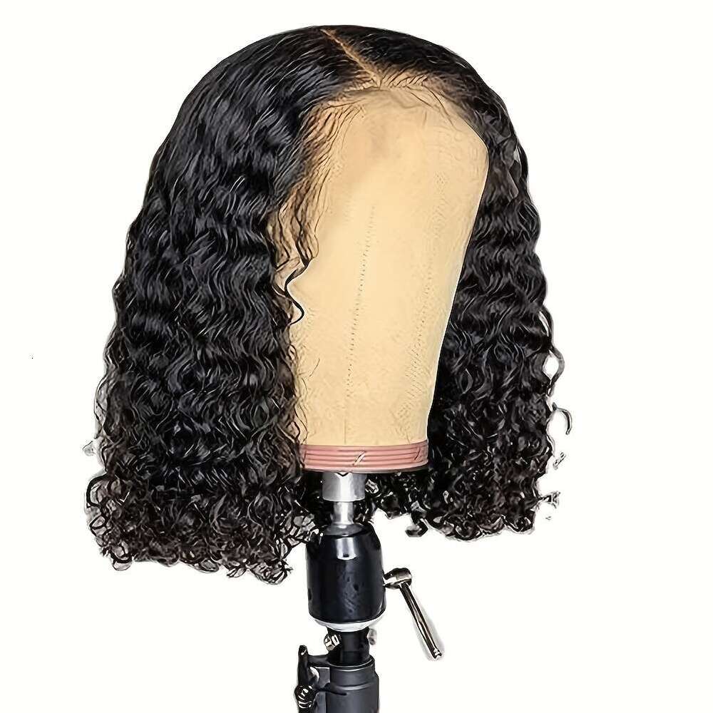 250% Density 5X5 Curly Wave Closure Upgraded Plucked Pre Cut Ready To Wear Glueless HD Lace Front Wigs For Wome Handmade 100% Pure Human Hair Wig