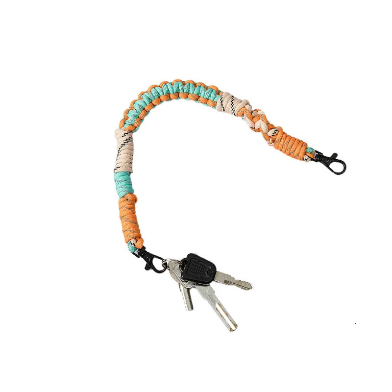 Short Bag Shoulder Strap Mobile Phone Lanyard Wrist Rope Antilost Key Rope Bag Decorative Chain Firm Handwoven Portable 251023