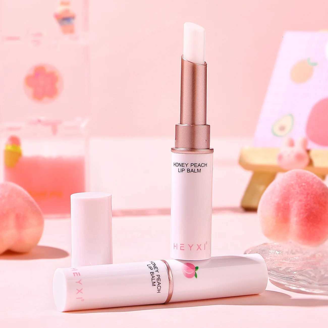 Peach doe lip balm warm lipstick lasting moisturizing light lines moisturizing nongreasy lip lipstick W251027