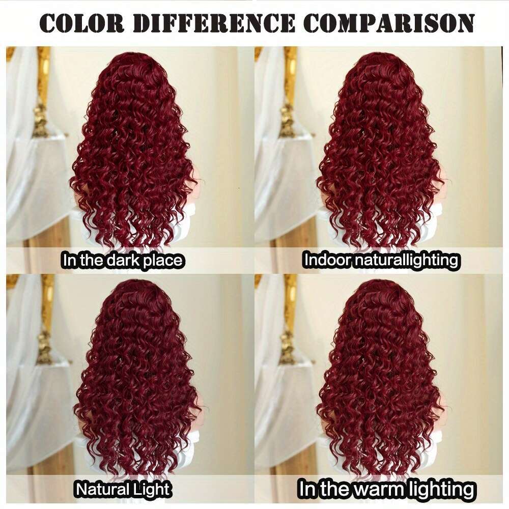 7Jhh WIGS Long Deep With Bangs Heat Resistant Synthetic Hair, Natural Look & Full Body Coverage, Women Perfect For Halloween, Parties, Everyday - Bury