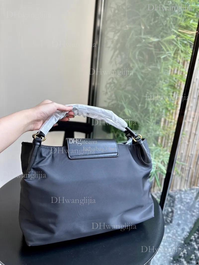 DHGM 2005 designer Paris new nylon handbag 25ss solid color hand tote bag large capacity high quality 36cm