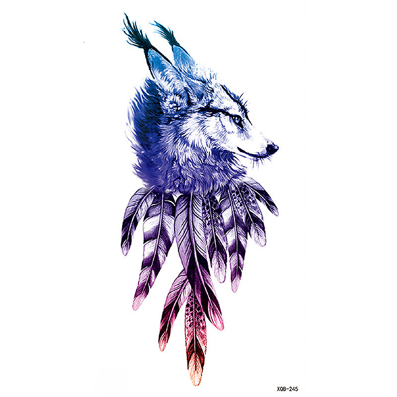 Small full arm waterproof tattoo sticker manufacturer in stock wholesale symbol totem animal skeleton small arm tattoo sticker