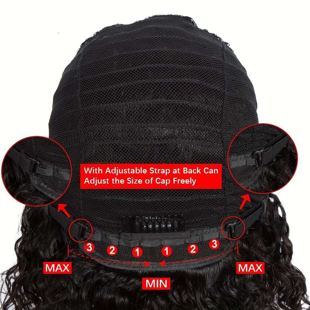 180% Density Brazilian Virgin Human Afro Kinky Curly Wig With Bangs - Hine-Made Scalp Top, 14-20 Inch Lengths, Natural Black For & All Ethnicities, El