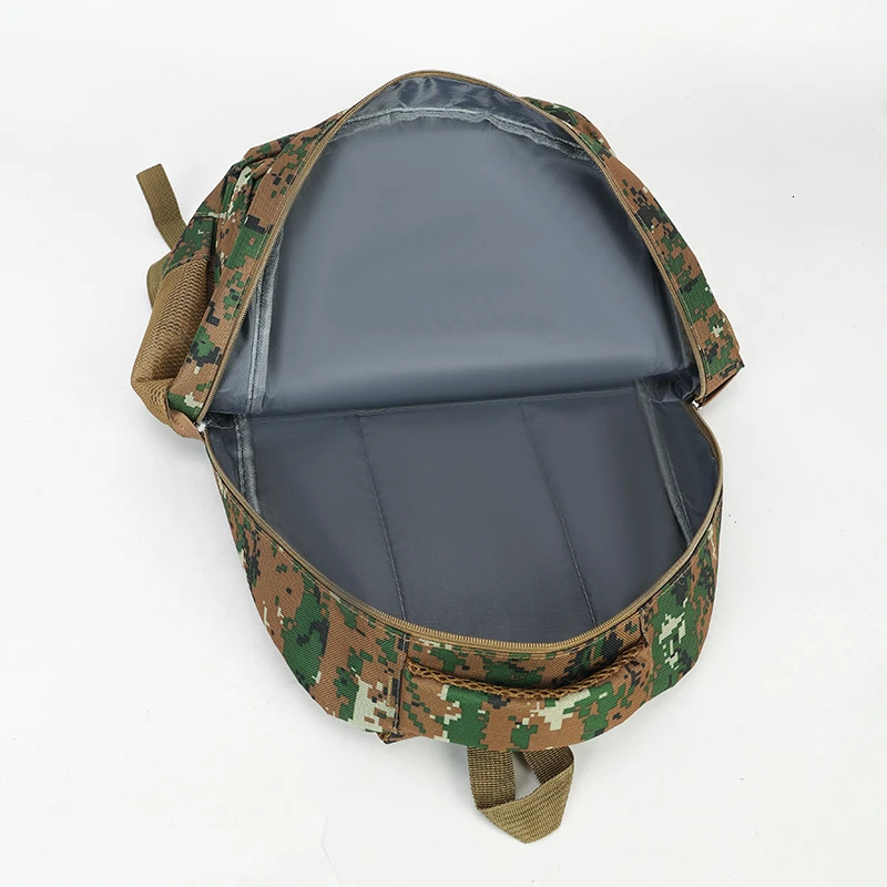 Camouflage largecapacity backpack zipper closure hiking traveling outdoor adventure backpack 251021