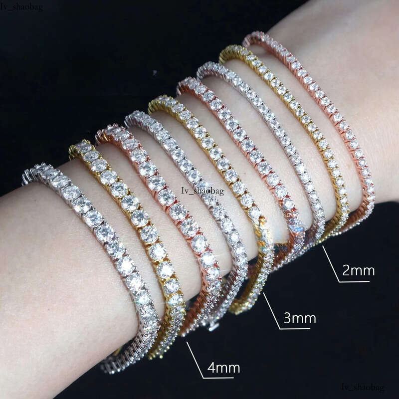 Cheapest Price D-VVS Moissanites Synthesis Dia Hip Hop Jewelry Sterling Sier Moissanite Bracelet Necklace 825 aaa