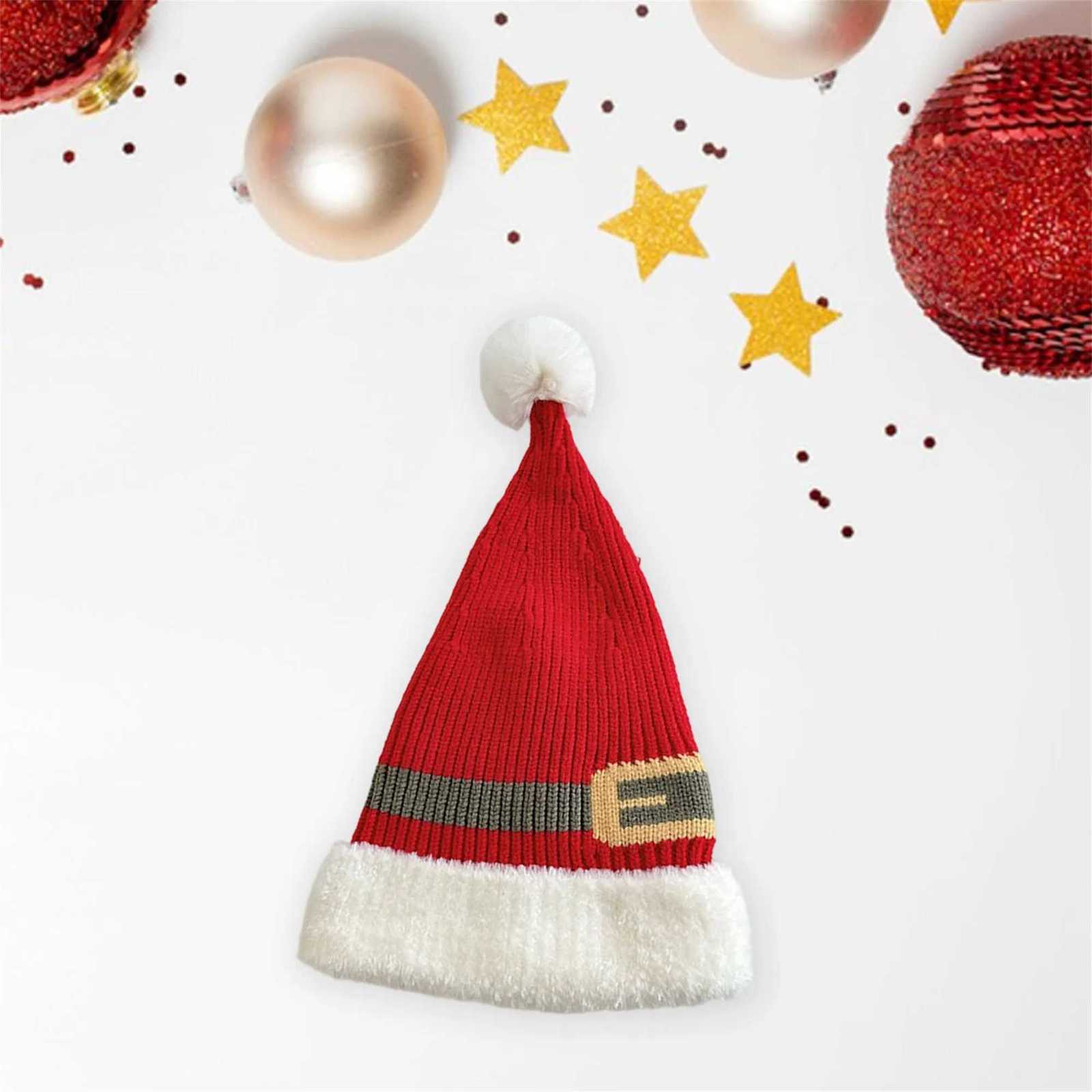 Children s Christmas Hat Adorable Knit Beanie for Festive Parties and Holiday Photo Booth FunW251027