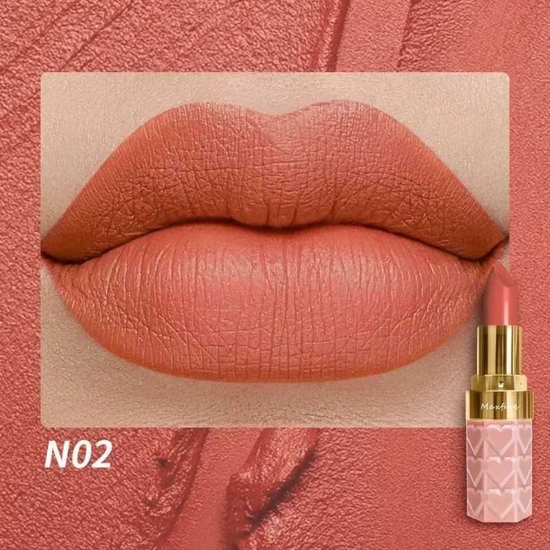 Maxfine8 Color Matte Lipstick Waterproof Moisturizing Popular Color Fashion Lipstick Lasting Non Stick Cup Makeup Cosmetic 42g W251027
