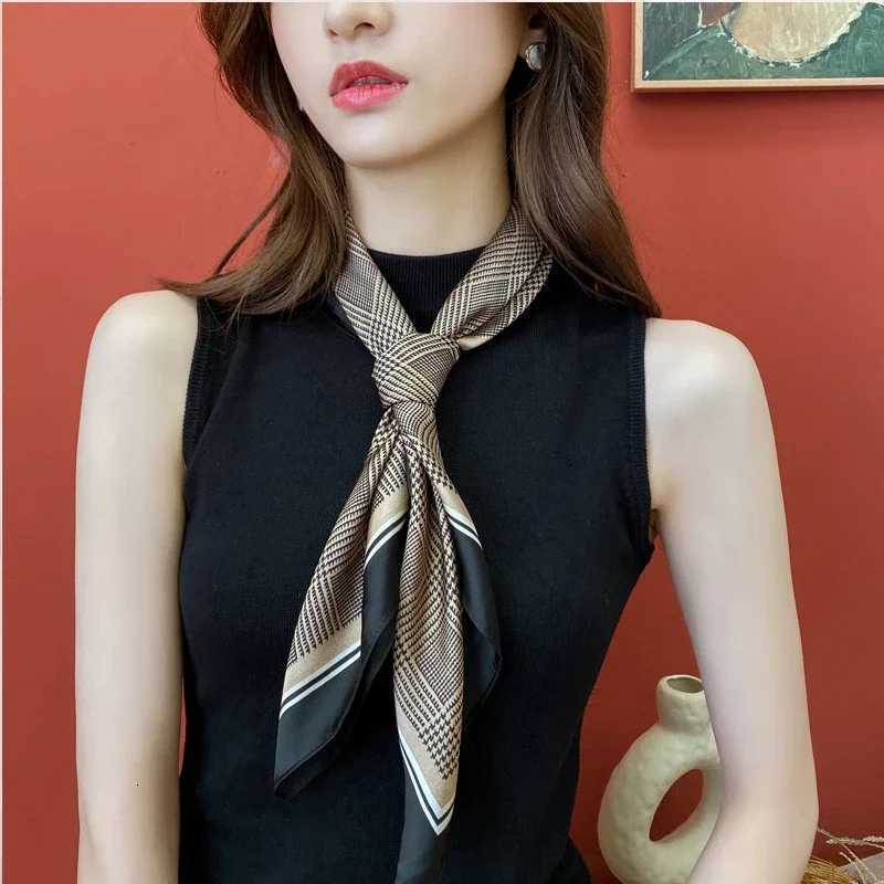 Scarf Wen Silk Satin Scarf for Wen Neckerchi luxury Scarf Foard Wen Bandana Silk Scarves Laven Official Store WJ002W251027