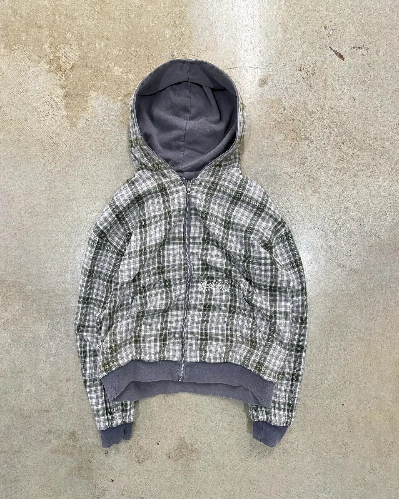 2025 Y2K fashion European American doublesided wele couple hoodie rock Harajuku punk retro Gothic trend coat 251020