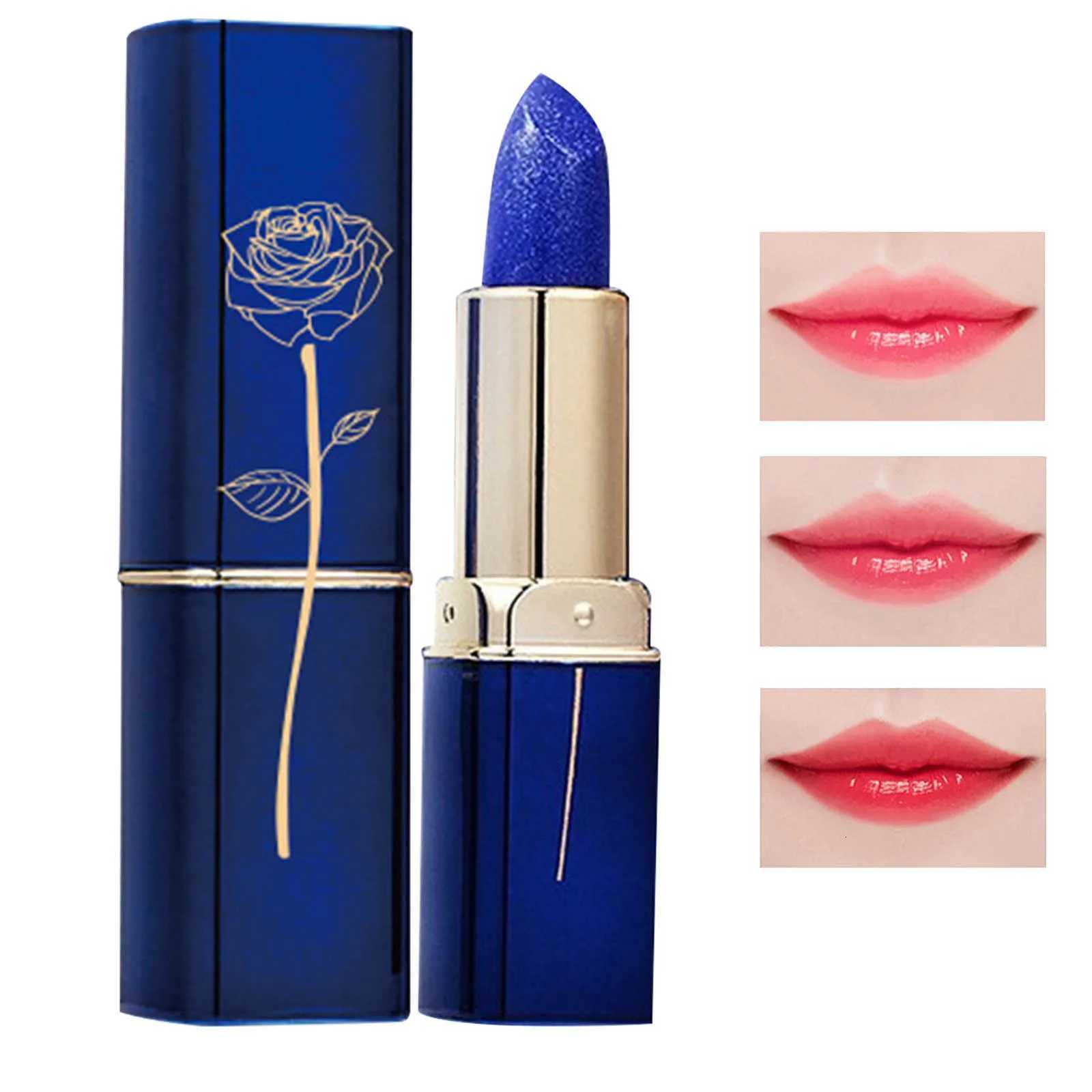 Color Changing Lipstick Waterproof Blue Lipstick That Turn PinkWipe Blue Turns To Pink Moisturizing Lipstick Lip Gloss Lips Care W251027