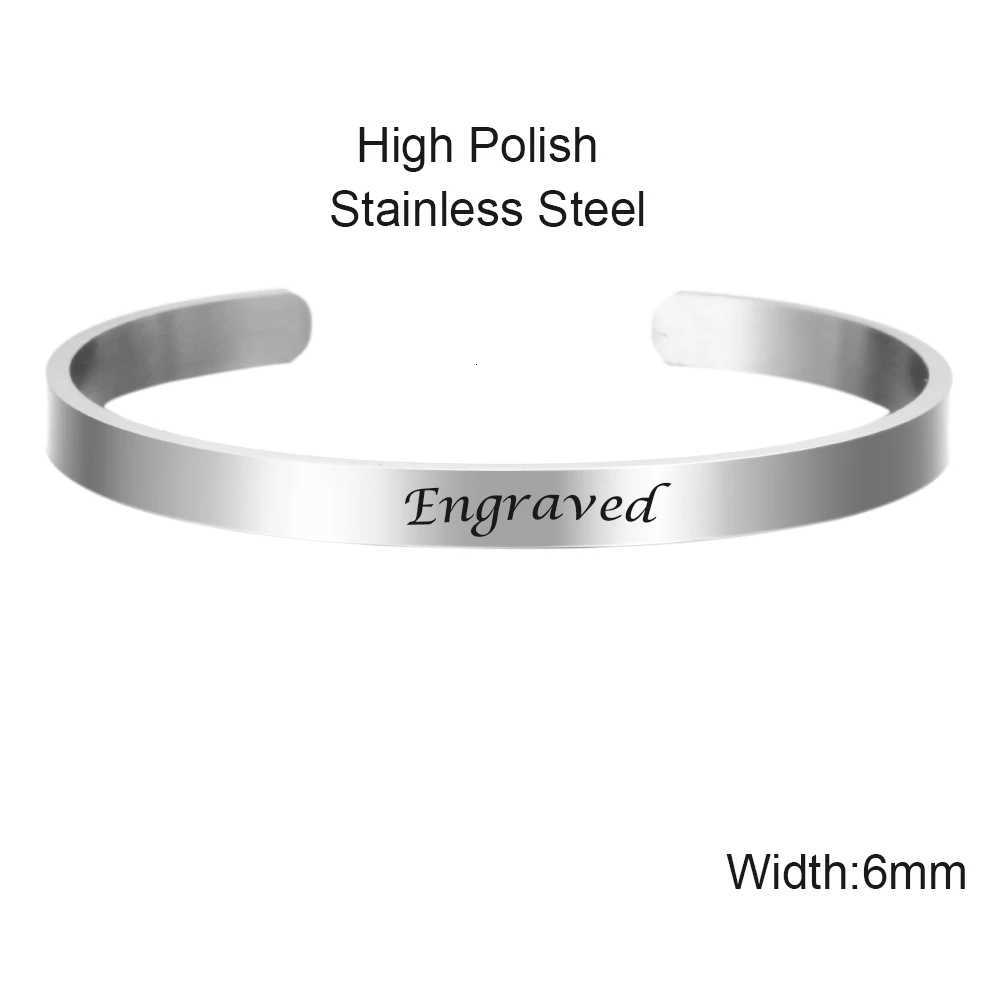 Cust Engraved Name Bracets C Sty Cuff Dainty tter Charm Bracet for Wen Bang Wen Personali Jewelry GiftsW251027