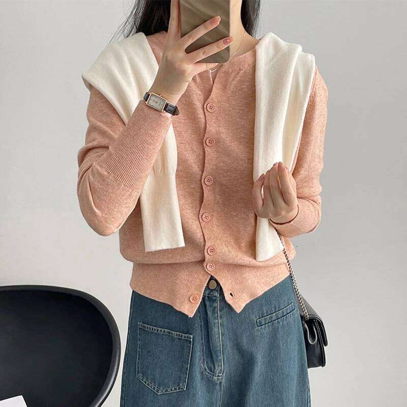 New Fashion Women's Thin Fleece Knit Loose Short Cashmere Round Neck, Warm Korean Sle Casual Female Sweater Top Cloting Women Sweater Designer Sw