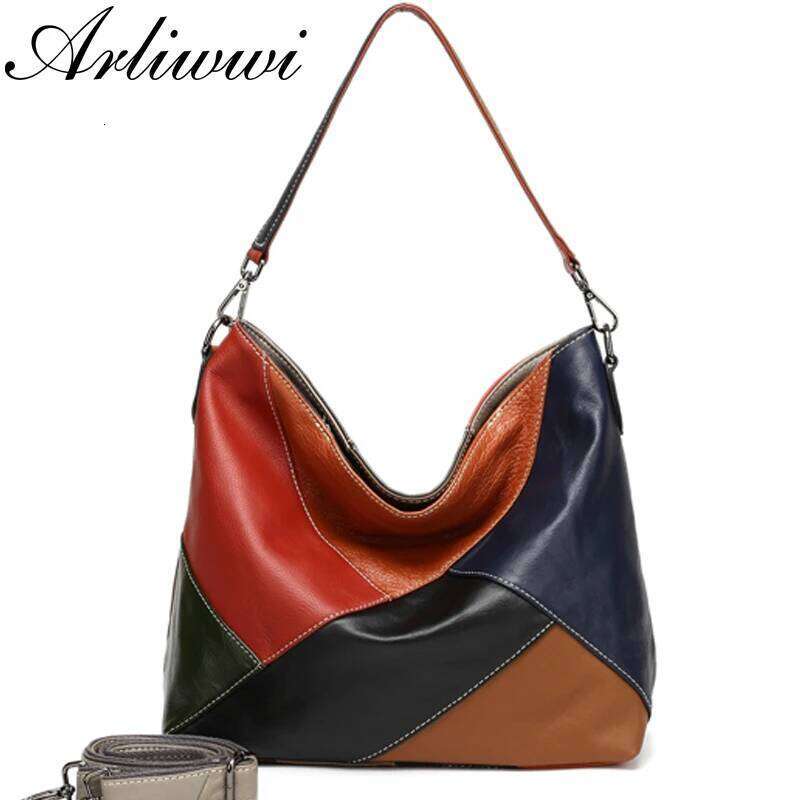 Designer Luxury Arliwwi Real Cow Designer Women Shoulder Handbag Extra Soft Cowhide Genuine Leather Bags GS